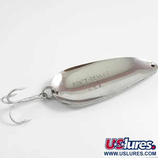 Dardevle Rok't Devlet Blizgė, Nikelis, 35g, Poliruota, #2505