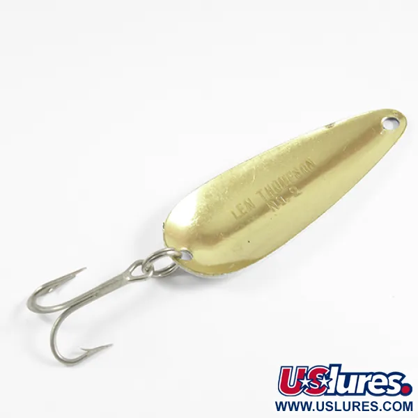 Len Thompson #2 Blizgė, Juoda/Balta/Žalvaris, 28g, Klasika, #2518