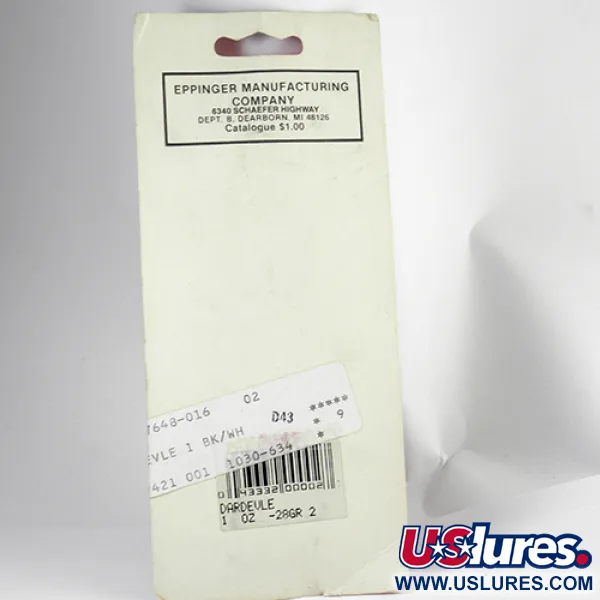 Eppinger Dardevle Blizgė, Juoda/Dramblio Kaulo, 28g, Klasikinė, #2558