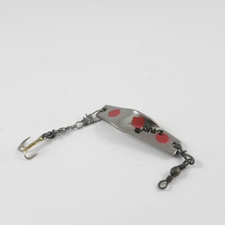 Z-RAY Lures Z-Ray Blizgė, Nikelis / Raudona, 4.5g, Klasika, #2562