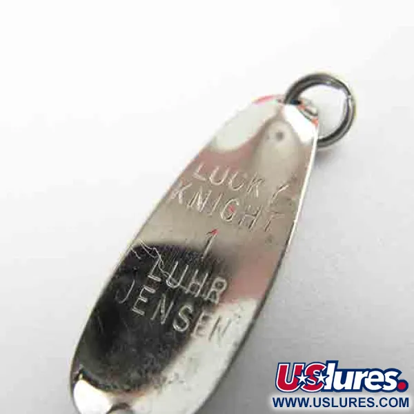 Luhr Jensen Lucky Knight 1 Blizgė, Nikelis / Raudona, 1,1g, #2565