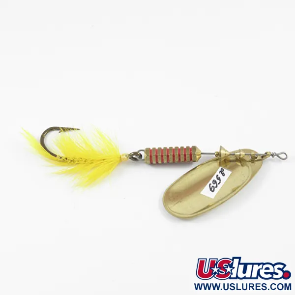 Mepps Comet 5 Dressed Sukrė, Žalvaris / Geltona, 13g, Keičiamas kablys, #2569