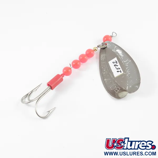 Luhr Jensen Les Davis Bolo Sukriukė, Nikelis / Raudona, 9g, #2572