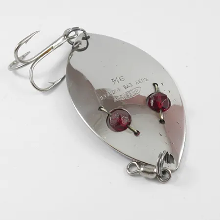 Gibbs Ruby Eye Wiggler Blizgė, Nickel / Red Eyes, 35g, Stiklo akys, #2587