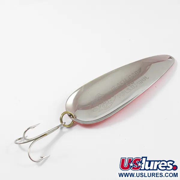 Nebco FlashBait 66 Blizgė, Raudona / Juoda / Nikelis, 21g, JAV, #2638