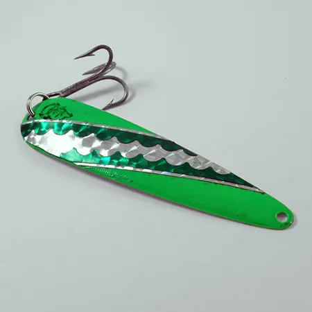 Blizgė Eppinger Dardevle King Flutter Devle 3200, Žalia/Balta, 14g, #2648