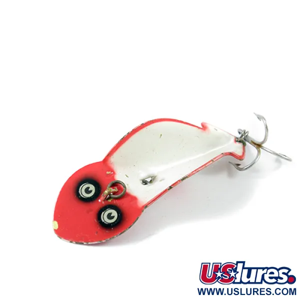 Buck Perry Spoonplug Metalinis Masalas, Raudona/Balta, 10g, Vintažas, #2705