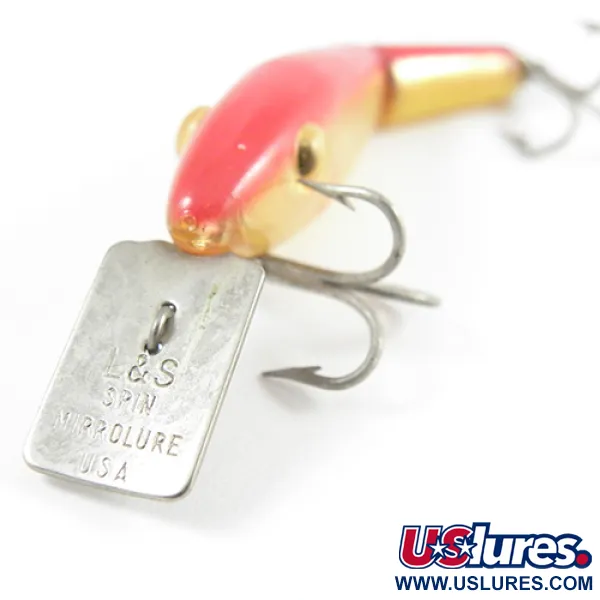 MirrOlure Nariuotinis Vobleris, Auksinė / Raudona, 4g, Vintage USA, #2791