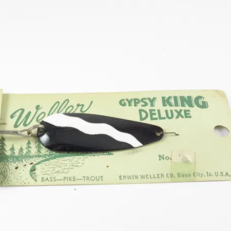 Sūpuoklė Weller Gypsy King 0, Juoda/Balta/Nikkelis, 11g, Deluxe, #2800