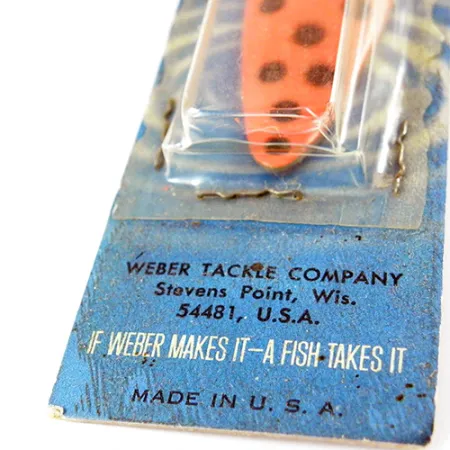 Weber Spoon Blizgė, Raudona / Juoda, 11g, Vintage OVP, #2802