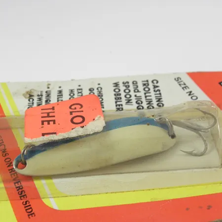 Luhr Jensen Krocodile Die #3 Glow Blisgė, Balta/Mėlyna, 14g, #2803