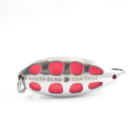South Bend Sun Spot Blizgė, Nikelis / Raudona, 14g, nevažiažolė, #2807