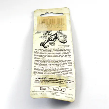Blue Fox Vibrax Wild Eye Sukriukė, Auksas, 4g, Wild Eye, #2810