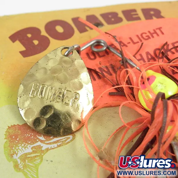Bomber Bushwhacker Spinnerbait, Žalvaris, 7g, Plaktas Lapelis, #2809