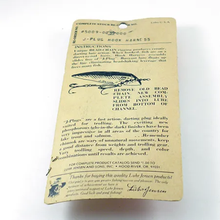 Luhr Jensen Hook Harness Montažas, Nikelio, 6g, Grandinėlė, #2811