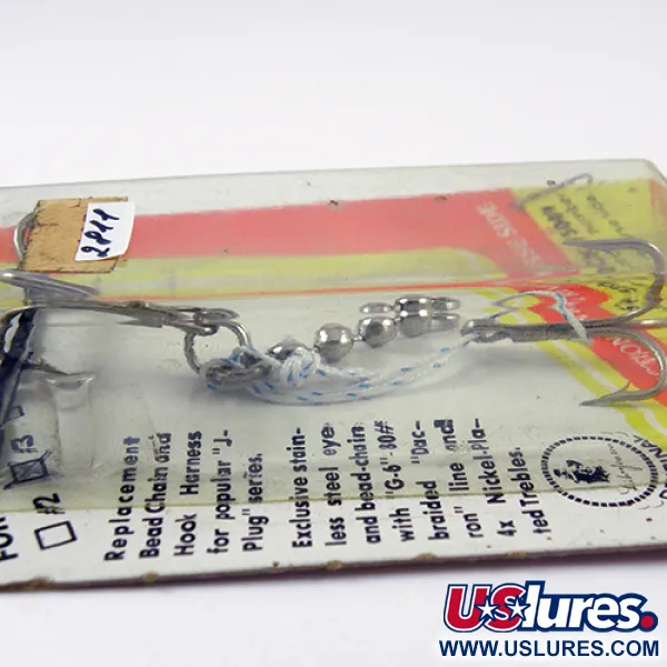 Luhr Jensen Hook Harness Montažas, Nikelio, 6g, Grandinėlė, #2811