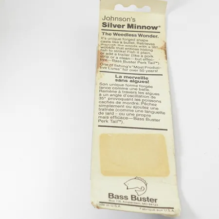 Johnson Silver Minnow Blizgė, Auksinė, 5g, Nekabinanti, #2845