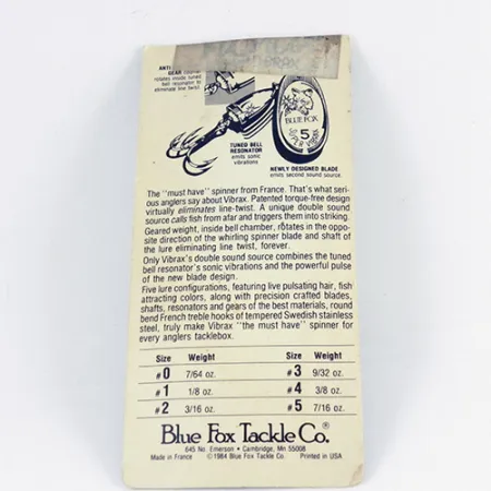 Blue Fox Super Vibrax 3 Sukriukė, Sidabras, 8g, Anti-sukimasis, #2848