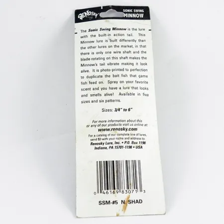 Renosky Sonic Swing Minnow Hibridinė Sukrė, Auksinė, 7g, #2849