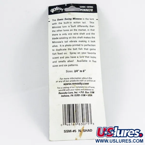 Renosky Sonic Swing Minnow Hibridinė Sukrė, Auksinė, 7g, #2849