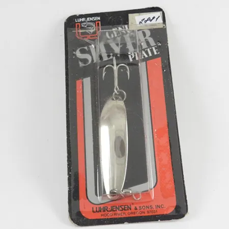 Luhr Jensen Krocodile Die #3 Vartiklė, Nikelis, 7g, Siauras profilis, #2881