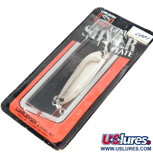 Luhr Jensen Krocodile Die #3 Vartiklė, Nikelis, 7g, Siauras profilis, #2881