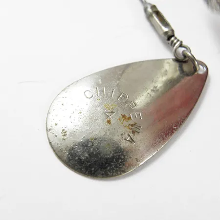 Chippewa Bait Chippewa 4 Spinnerbait, Nikelis / Raudona, 28g, Dvigubas lapelis, #2909