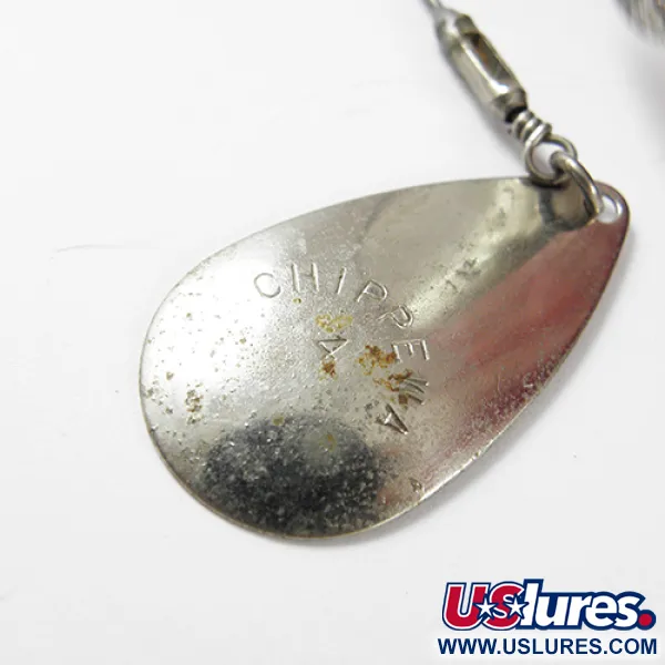 Chippewa Bait Chippewa 4 Spinnerbait, Nikelis / Raudona, 28g, Dvigubas lapelis, #2909