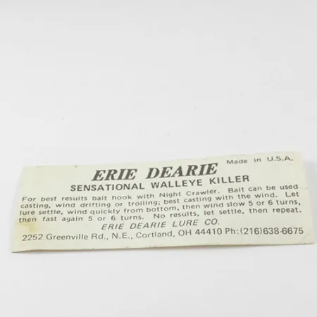 Erie Dearie Walleye Killer Spinnerbaitas, Nikelis / Raudona, 12g, #2932