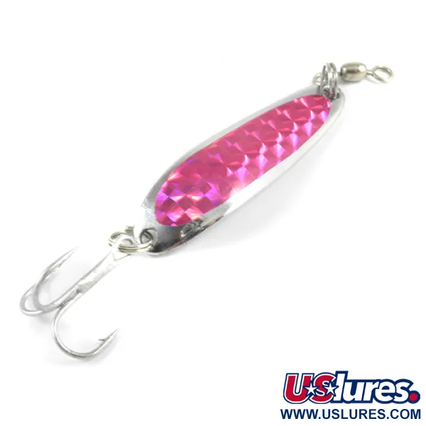 Luhr Jensen Krocodile Die #3 Blizgė, Nikelis/Alyvinė, 10g, #2944