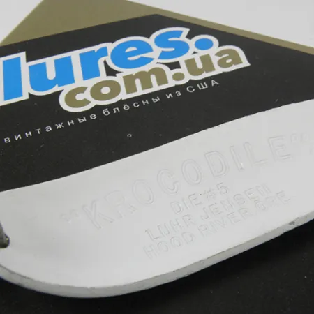 Luhr Jensen Krocodile Die #5 Blizgė, Balta/Žalia/Geltona, 23g, #2955