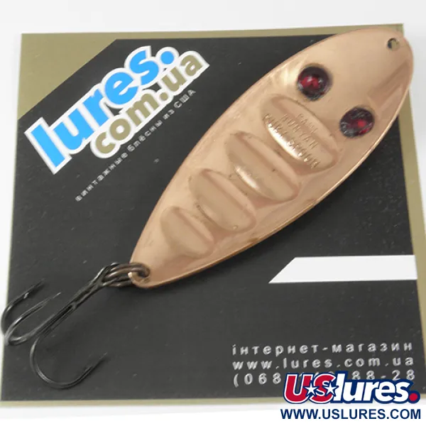 Paul Bunyan Ruby Spoon Blizgė, Varis, 25g, Raudonos Akys, #2960