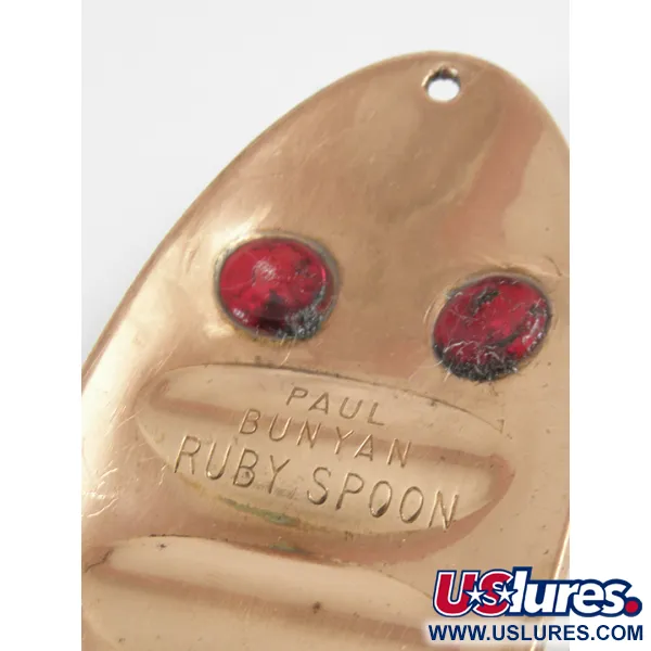 Paul Bunyan Ruby Spoon Blizgė, Varis, 25g, Raudonos Akys, #2960