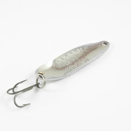 Luhr Jensen Krocodile Die #3 Vartiklė, Nikelis / Žalia, 10g, #2967