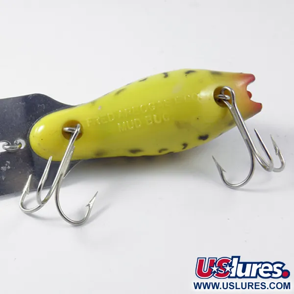 Fred Arbogast Mud Bug Vobleris, Geltona / Juoda, 14g, Metalinis liež., #2985