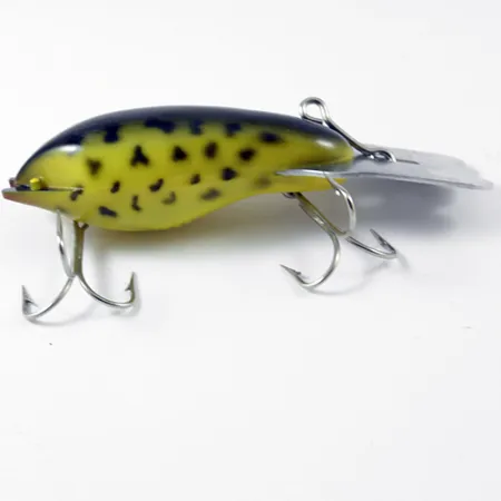 Fred Arbogast Mud Bug Vobleris, Geltona / Juoda, 14g, Metalinis liež., #2985