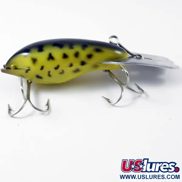 Fred Arbogast Mud Bug Vobleris, Geltona / Juoda, 14g, Metalinis liež., #2985