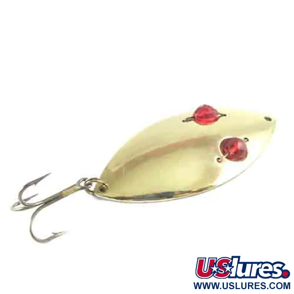 Hofschneider Red Eye Wiggler Vartiklė, Žalvaris, 21g, Raudonos Akys, #2994