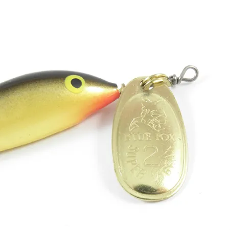 Blue Fox Vibrax Minnow Spin 2 Sukpukšlė, Aukso, 7g, Auksuota, #3032