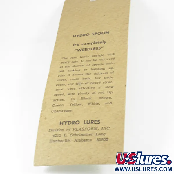 Hydro Lures Weedless Hydro Spoon Blisgė, Balta/Žalia, 17g, #3074