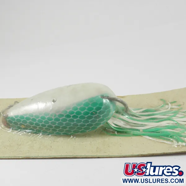 Hydro Lures Weedless Hydro Spoon Blisgė, Balta/Žalia, 17g, #3074