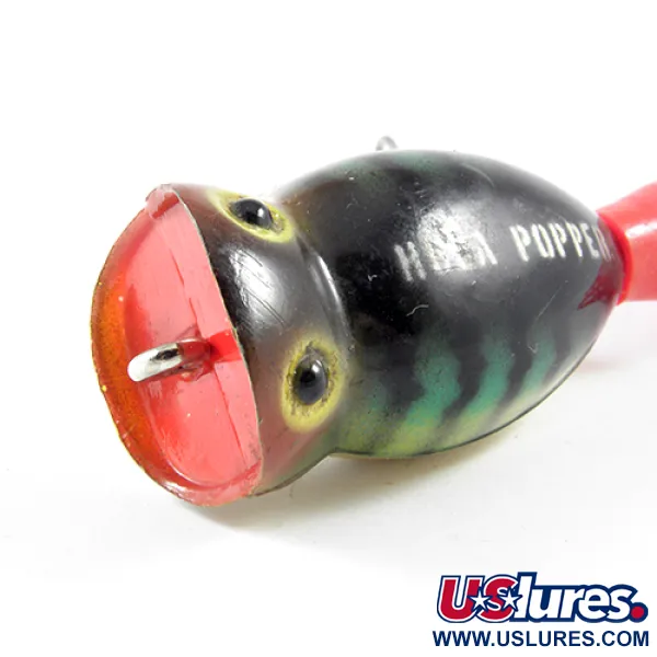 Fred Arbogast Hula Popper Paviršinis Masalas, Fire Tiger, 8g, #3078