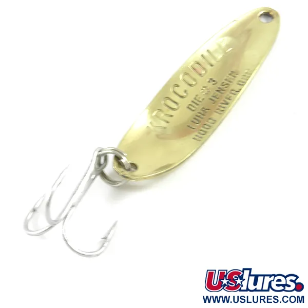 Luhr Jensen Krocodile Die #3 Vartiklė, Žalvaris, 10g, #3125