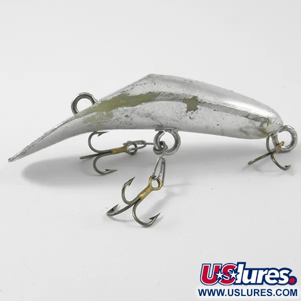 Worden's Lures Flatfish Masalas, Sidabrinis, 4g, Banano Forma, #3150