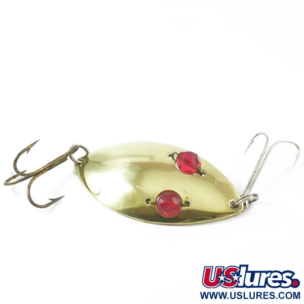 Hofschneider Red Eye Wiggler Blizgė, Žalvaris, 25g, Akys, #3158