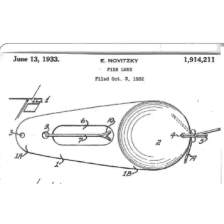 James Aitken Muskielure Blizgė, Nikelis, 21g, Žuvies Siluetas, #11652