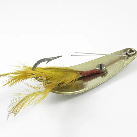 Weezel Rex Weedless Spoon Vartiklė, Žalvaris, 12.5g, Plunksnos, #3237