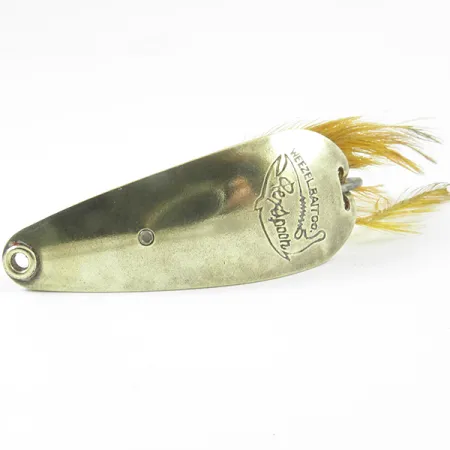 Weezel Rex Weedless Spoon Vartiklė, Žalvaris, 12.5g, Plunksnos, #3237