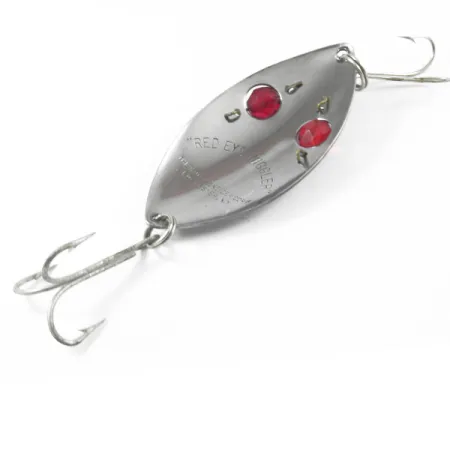 Hofschneider Red Eye Wiggler Blizgė, Plienas/Raudona, 25g, Akys, #3249