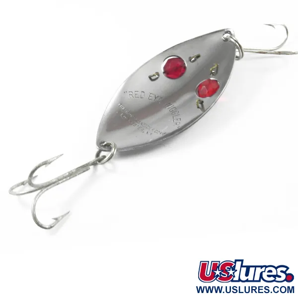 Hofschneider Red Eye Wiggler Blizgė, Plienas/Raudona, 25g, Akys, #3249